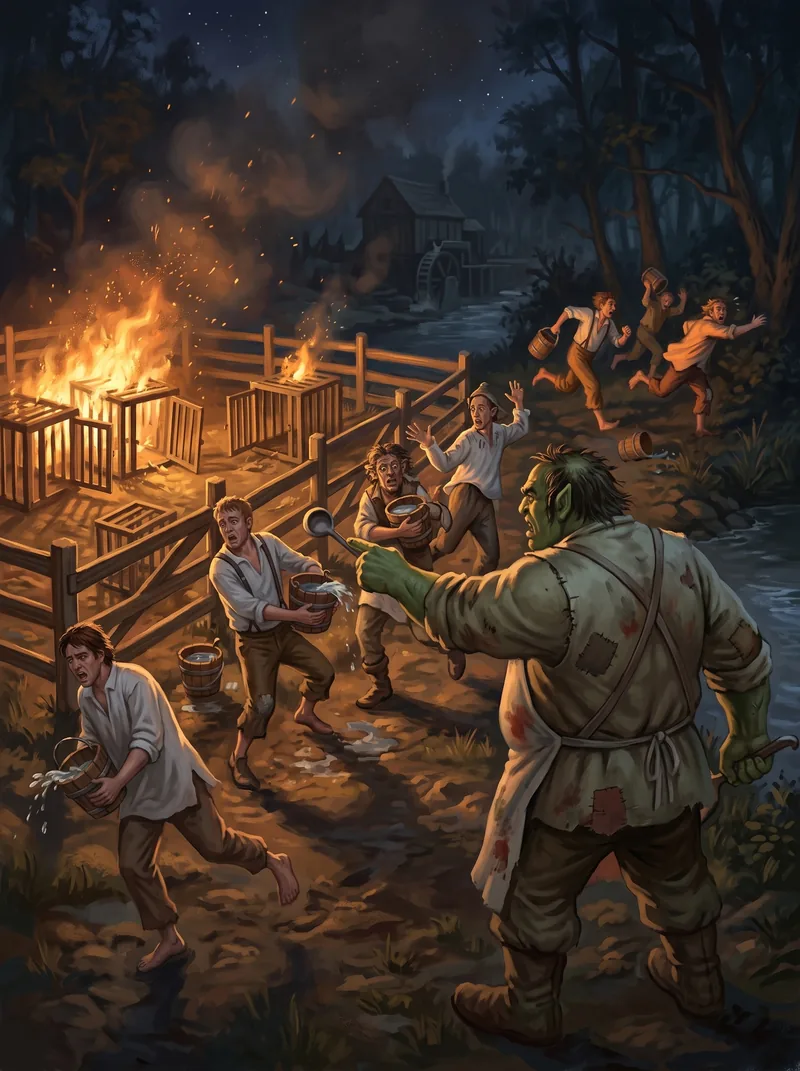 Bunkhouse Workers (mill fire brigade)