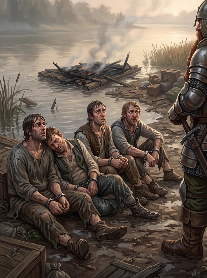 Raft Attackers — two captured by Stout